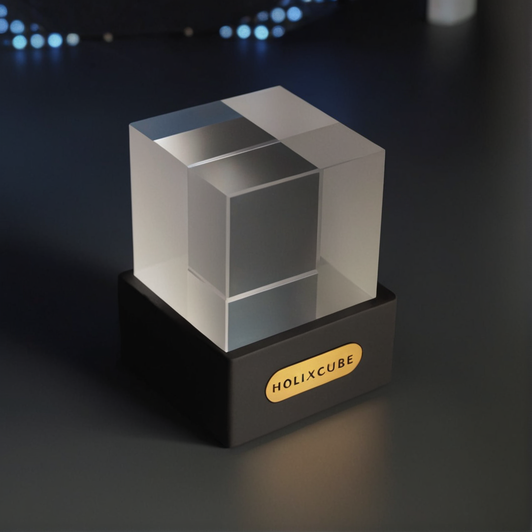 Holographic Cube Customizable  with GIF Album